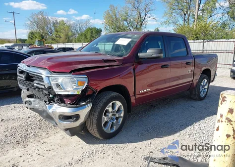 2023 Ram 1500 Big Horn 4X4 5'7 Box из США, поврежденный, VIN 1C6SRFFT8PN677966